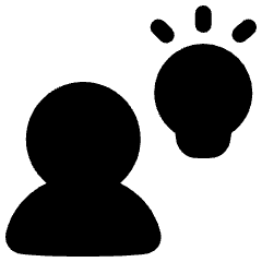 Collaborations Idea Icon from Plump Solid Set