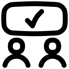 Group Meeting Approval Icon from Flex Line Set