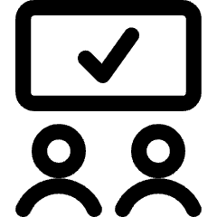 Group Meeting Approval Icon from Core Line Set