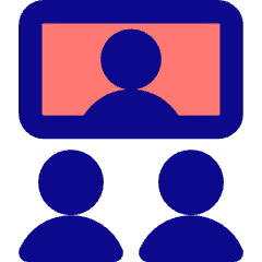Group Meeting Call Icon from Core Pop Set