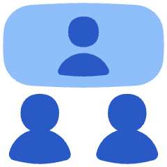 Group Meeting Call Icon from Flex Flat Set