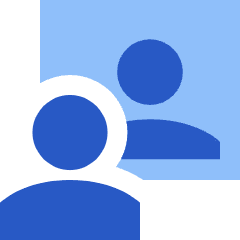 Group Meeting Call Icon from Sharp Flat Set