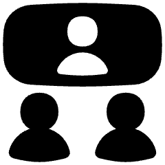 Group Meeting Call Icon from Flex Solid Set