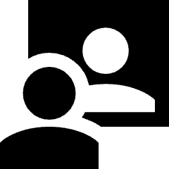 Group Meeting Call Icon from Sharp Solid Set