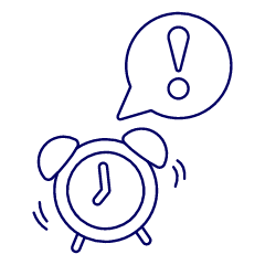 Alarm Alert Illustration from UX Line Set