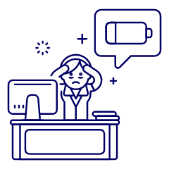 Overtime Energyless 4 Illustration from UX Line Set
