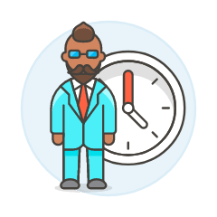 Overtime Stand 2 Illustration from UX Colors Set