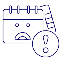 Stress Calendar Illustration from UX Line Set