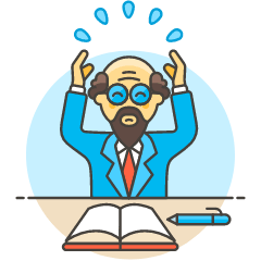Stress Employee 2 Illustration from UX Colors Set