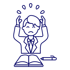 Stress Employee 3 Illustration from UX Line Set