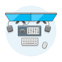 Workspace 7 Illustration from UX Colors Set