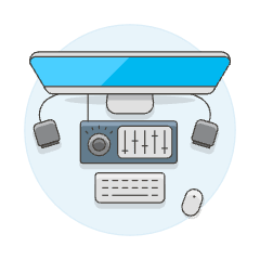 Workspace 8 Illustration from UX Colors Set