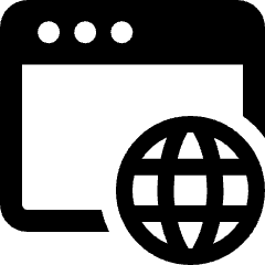 Network Browser Icon from Ultimate Bold Set