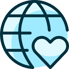 Network Heart Icon from Ultimate Duotone Set