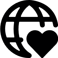 Network Heart Icon from Ultimate Bold Set