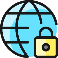 Network Lock Icon from Ultimate Colors Set