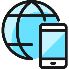 Network Phone Icon from Ultimate Colors Set