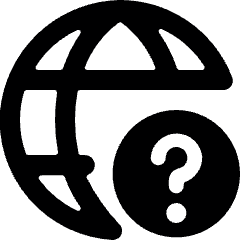 Network Question Icon from Ultimate Bold Set