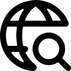 Network Search Icon from Ultimate Bold Set