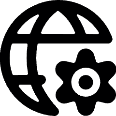 Network Settings Icon from Ultimate Bold Set