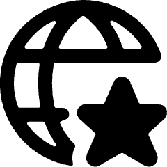 Network Star Icon from Ultimate Bold Set