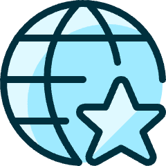 Network Star Icon from Ultimate Duotone Set