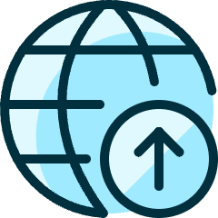 Network Upload Icon from Ultimate Duotone Set