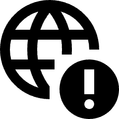 Network Warning Error Icon from Nova Line Set