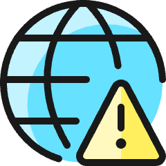 Network Warning Icon from Ultimate Colors Set