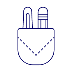 Pen Pocket Illustration from UX Line Set