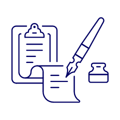 Ink Writing Illustration from UX Line Set