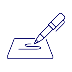 Pen Drawing Illustration from UX Line Set
