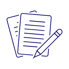 Pencil Writing Sheet Illustration from UX Line Set