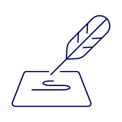 Quill Drawing Illustration from UX Line Set