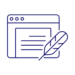 Quill Software Writing Illustration from UX Line Set