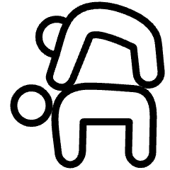 Acro Yoga Pose 7 Icon from Ultimate Light Set