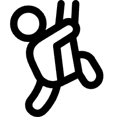 Aerial Yoga Crescent Lunge Pose 1 Icon from Ultimate Regular Set