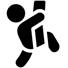 Aerial Yoga Crescent Lunge Pose 1 Icon from Ultimate Bold Set