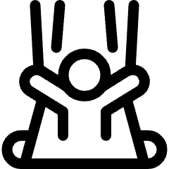 Aerial Yoga Full Stretch Pose Icon from Ultimate Regular Set