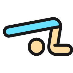 Yoga Back Stretch 2 Icon from Ultimate Colors Set