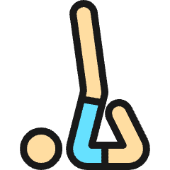 Yoga Back Stretch Icon from Ultimate Colors Set