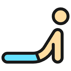 Yoga Cobra Icon from Ultimate Colors Set