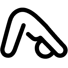 Yoga Downward Facing Dog Pose Icon from Ultimate Regular Set