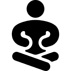 Yoga Meditate 1 Icon from Ultimate Bold Set