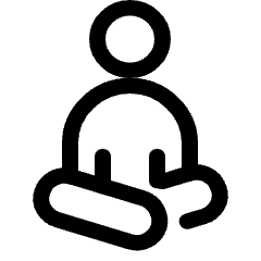 Yoga Meditation Pose 1 Icon from Ultimate Regular Set