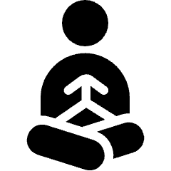 Yoga Meditation Pose 3 Icon from Ultimate Bold Set