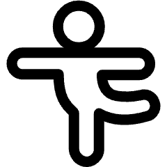Yoga Standing Bow Pose Icon from Ultimate Regular Set
