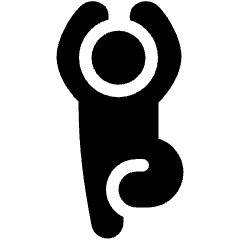 Yoga Tree Pose Icon from Ultimate Bold Set