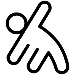 Yoga Triangle Pose Icon from Ultimate Light Set
