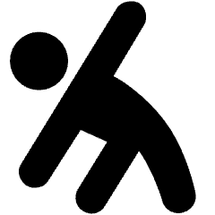 Yoga Triangle Pose Icon from Ultimate Bold Set
